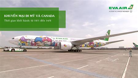 Eva Airways: Khuyến mại đi Mỹ và Canada